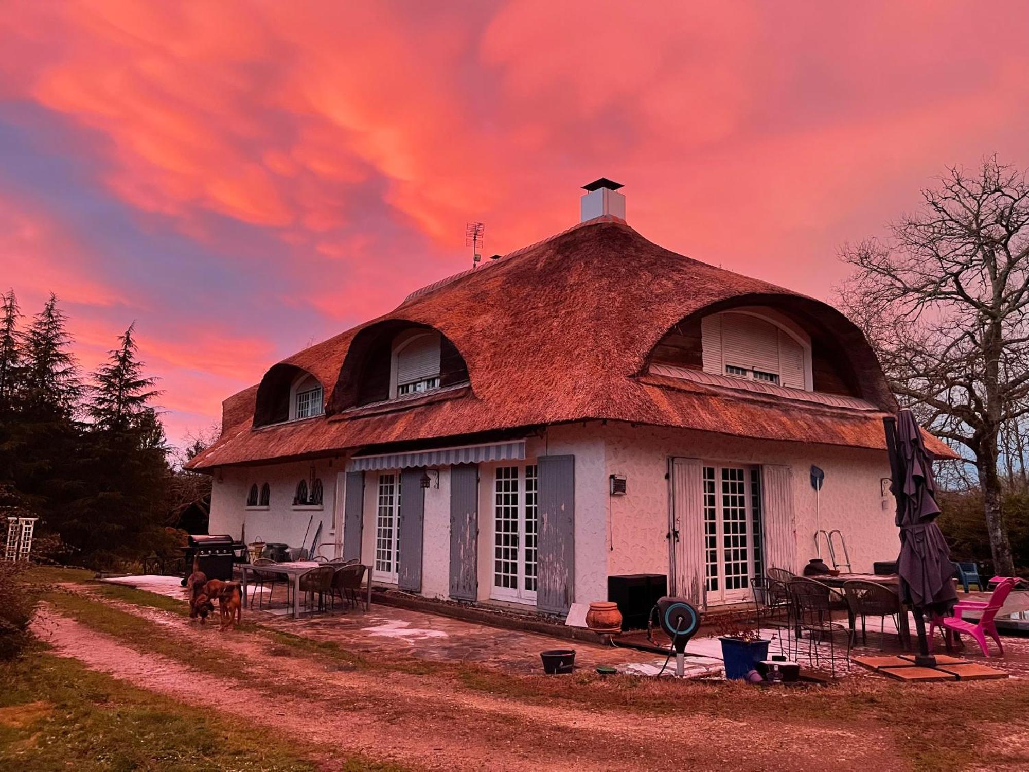 Bed and Breakfast La Belle Chaumiere Bretagne-de-Marsan Экстерьер фото